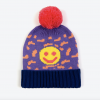 Miss Pompom Smiley Beanie Purple Miss Pompom Smiley Beanie Purple