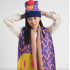 Miss Pompom Smiley Beanie Purple Miss Pompom Smiley Beanie Purple