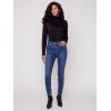 Jeans with Zipper Pocket Detail - Indigo Jeans with Zipper Pocket Detail - Indigo